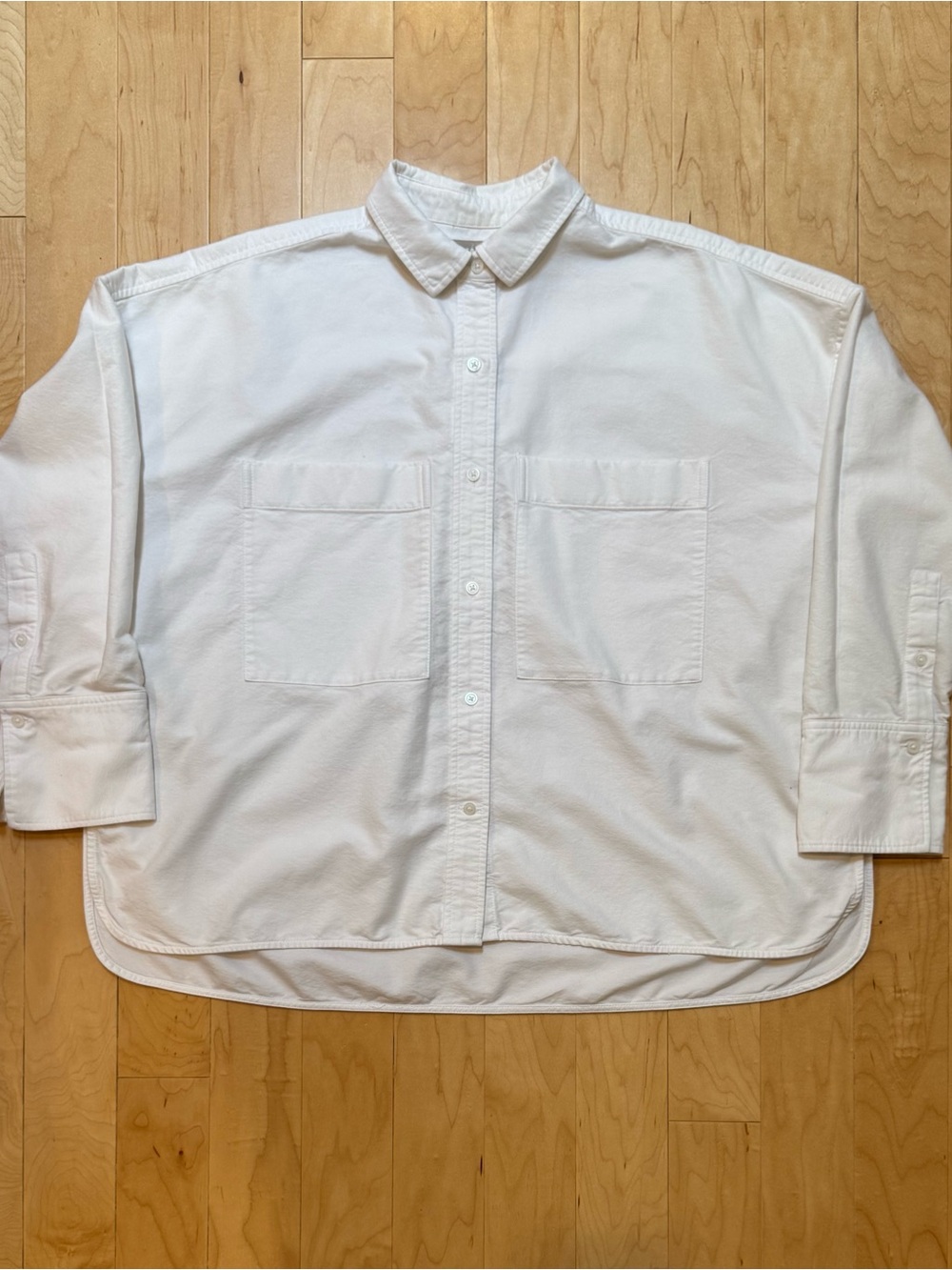 Everlane Women’s Boxy Oxford in White